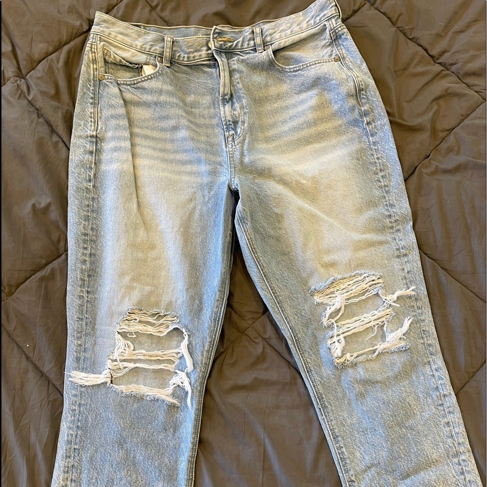 American Eagle Distressed Mom Jean